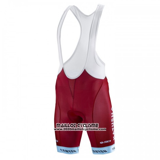2016 Maillot Ciclismo Katusha Alpecin Blanc et Rouge Manches Courtes et Cuissard